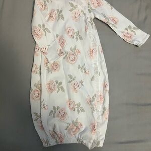 Edgehill Collection Baby Gown with Pink Floral Design